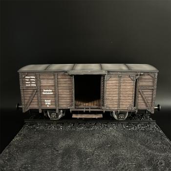 Image of German Railway Covered G10 Wagon (scenic base WS033 not included)