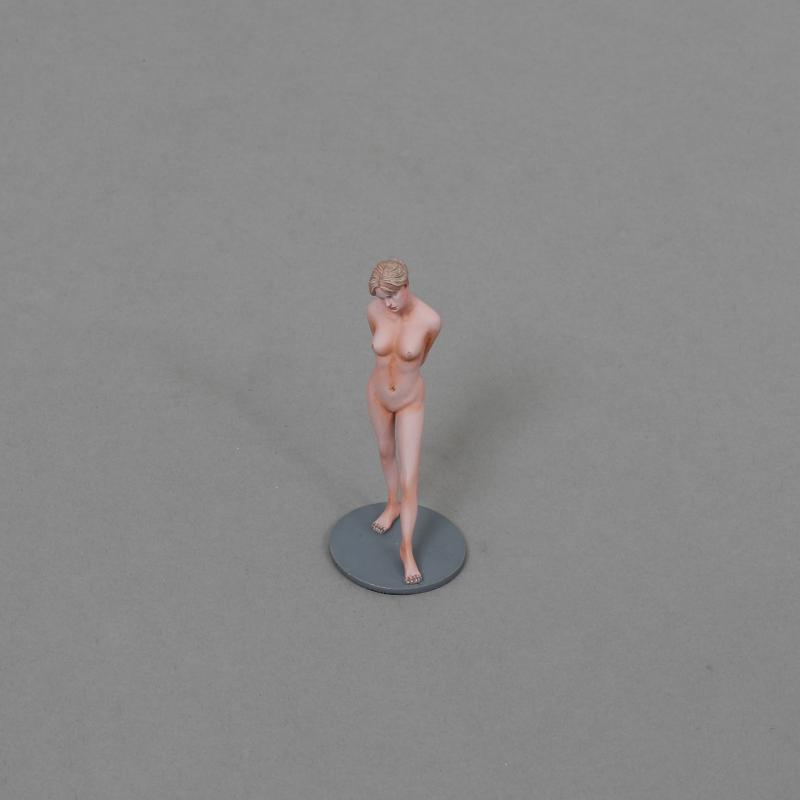 Marina with base--single female figure (Blonde with ponytail) on round base--LAST THREE!! #4