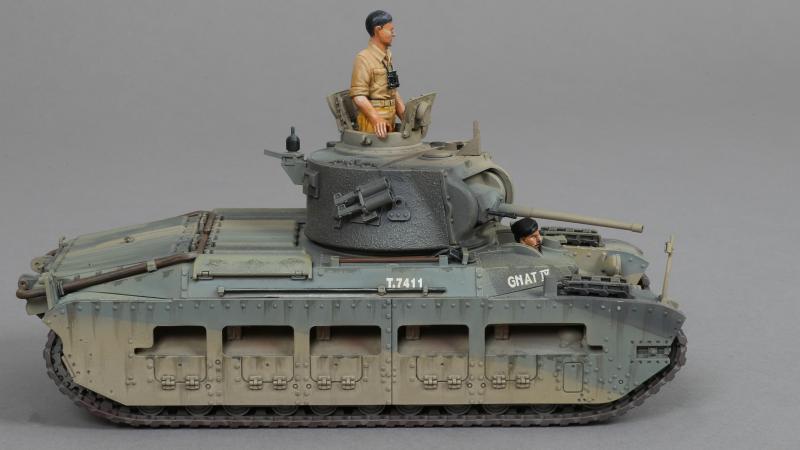 T.7411 GNAT IV, 7 RTR, Matilda II Tank [Queen of the Desert]--tank and two crew figures #2
