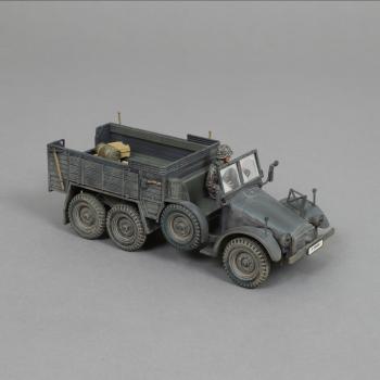 Image of Krupp-Protze Truck Early War Grey Variant--single 6x4 German truck/artillery tractor with driver--RETIRED--LAST TWO!!