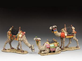 Image of “The Three Wise Camels” Set of Three (2nd Generation)--three camel figures