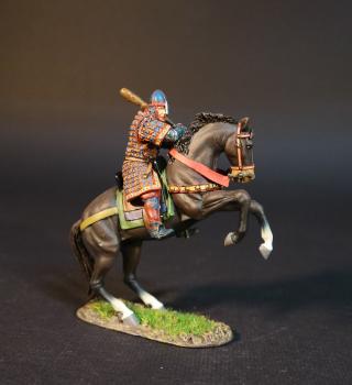 Image of Bishop Odo of Bayeux, The Norman Army, The Age of Arthur--single figure holding club mounted on rearing horse