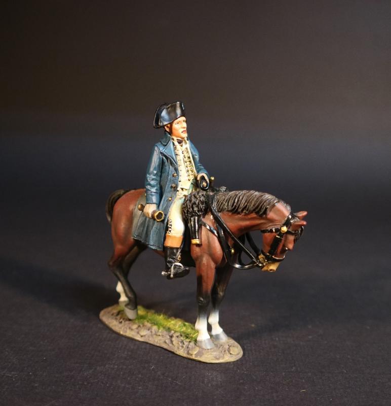 Brigadier General Daniel Morgan, The Continental Army, The Battle of Cowpens, January 17, 1781, The American War of Independence, 1775–1783--single mounted figure #1