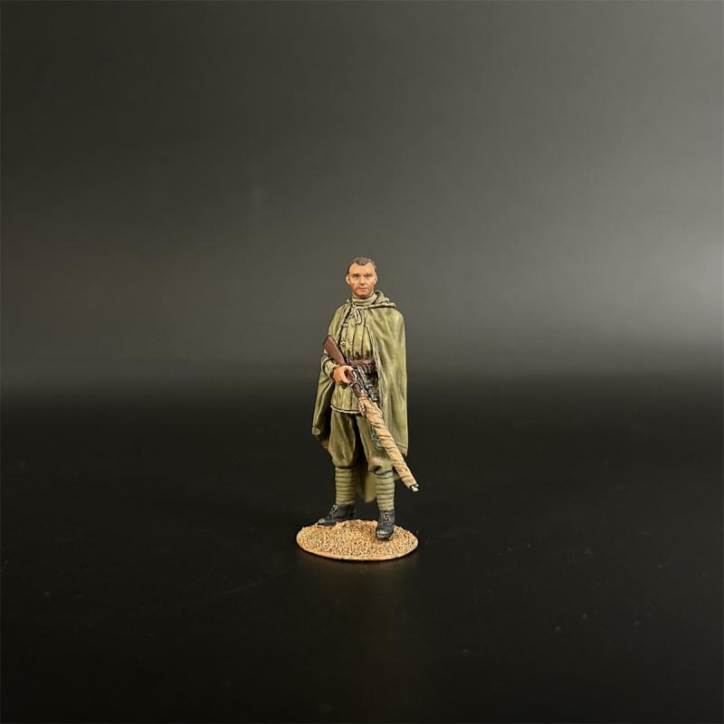 Red Army Sniper Vassili Wearing a Cloak--single standing figure with rifle pointed downwards (bare head) #3