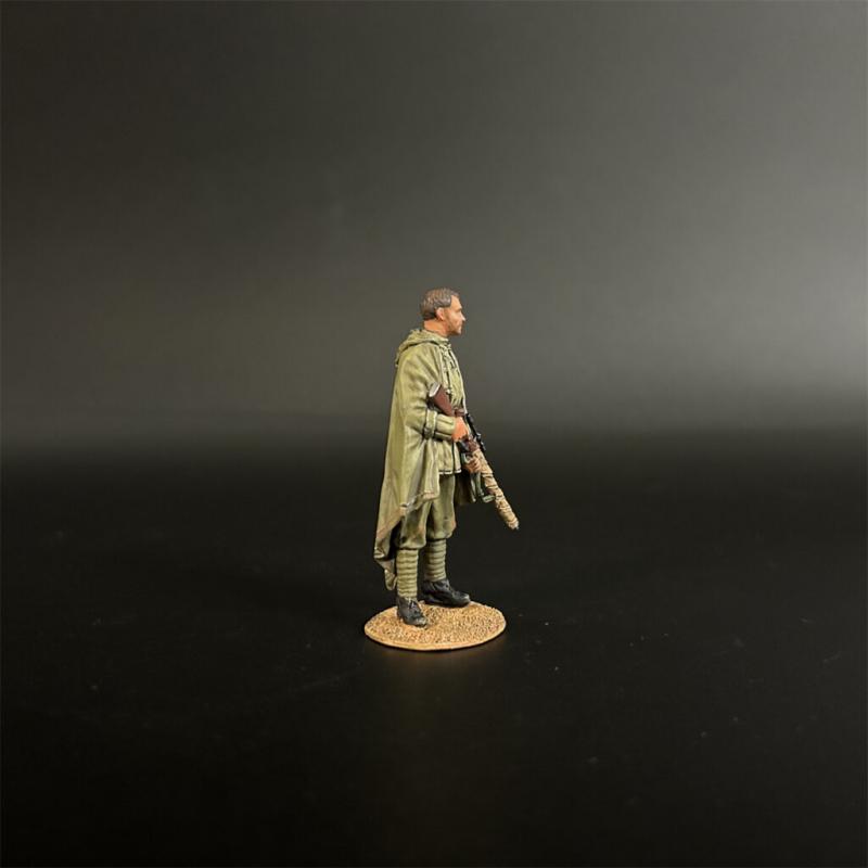 Red Army Sniper Vassili Wearing a Cloak--single standing figure with rifle pointed downwards (bare head) #6