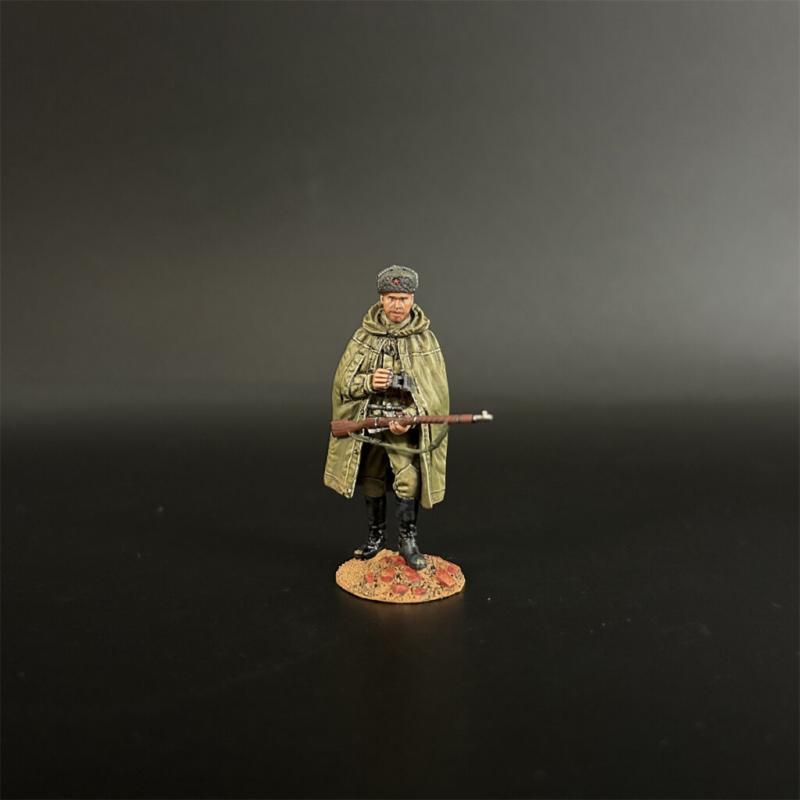 Red Army Sniper Koulikov Wearing a Cloak--single standing figure holding binoculars and rifle #1
