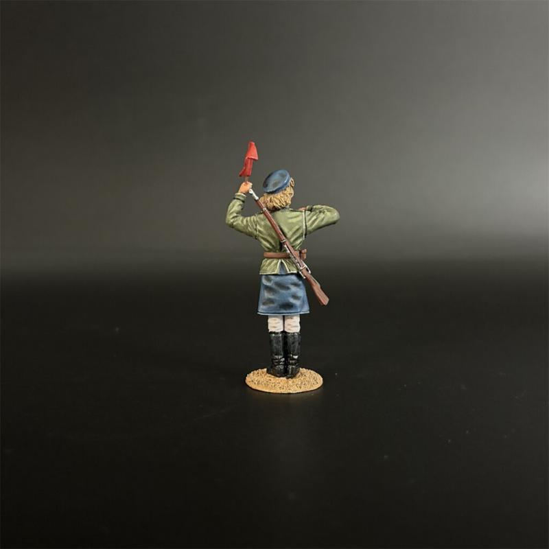 Red Army Female Traffic Soldier--single standing figure #5