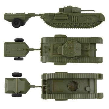 BMC CTS WWII British Churchill Crocodile Tank--OD Green 1:38 scale Plastic Army Vehicle #5