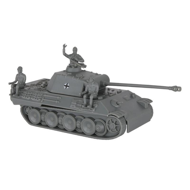 BMC CTS WWII German Panther V Tank--Gray 1:38 scale Plastic Army Men Military Vehicle #1