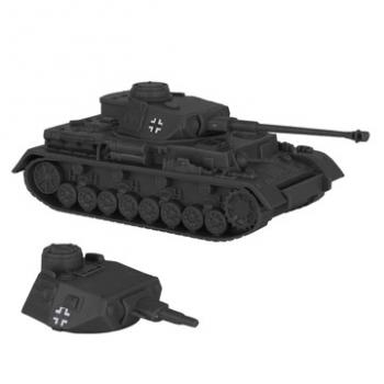 Image of BMC CTS WWII German Panzer IV Tank--Dark Gray 1:38 scale Plastic Army Military Vehicle--ONE AVAILABLE!