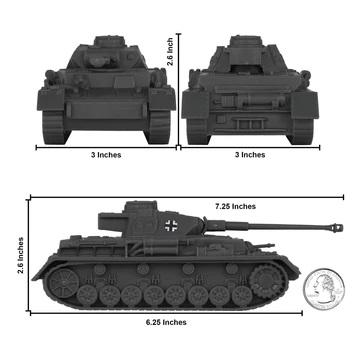 BMC CTS WWII German Panzer IV Tank--Dark Gray 1:38 scale Plastic Army Military Vehicle #2