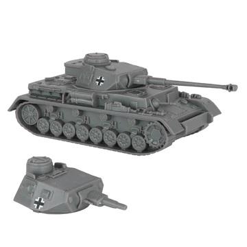 BMC CTS WWII German Panzer IV Tank--Gray 1:38 scale Plastic Army Military Vehicle #1