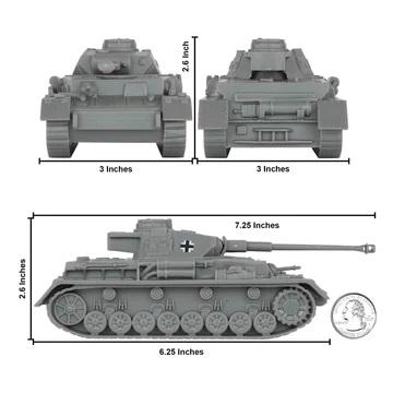 BMC CTS WWII German Panzer IV Tank--Gray 1:38 scale Plastic Army Military Vehicle #2