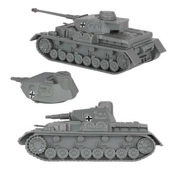 BMC CTS WWII German Panzer IV Tank--Gray 1:38 scale Plastic Army Military Vehicle #3