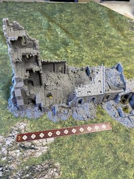 Image of 3D Print - 28mm Ruined CHURCH - 11" High x 20" Long and 10.5" wide -TWO IN STOCK! 