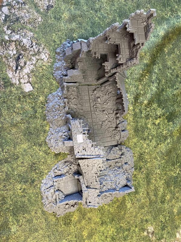 3D Print - 28mm Ruined CHURCH - 11" High x 20" Long and 10.5" wide -TWO IN STOCK!  #6