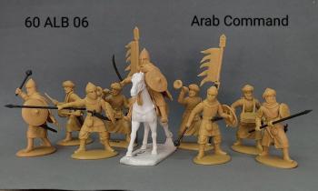 Image of Medieval Arab Command (Drums & Flags) - Makes 9 figures and 1 Horse 