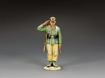 Image of AK Saluting Rifleman--single standing Afrika Korp figure
