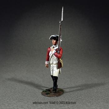 Image of 43rd Regiment of Foot Battalion Coy Marching at Support, 1780--single figure