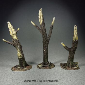 Image of Storm and War Torn Tree Set--three trees