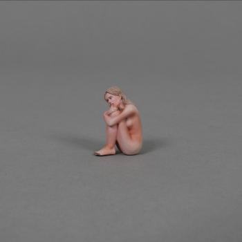 Image of Pensive Looking Girl (blonde hair), The Glory That Was Rome!--single seated figure sucking thumb Image of Pensive Looking Girl (blonde hair), The Glory That Was Rome!--single seated figure sucking thumb