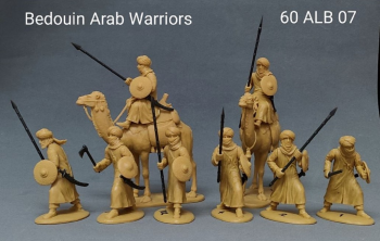Image of Bedouin Arab Warriors (includes Camelry)--two camel-mounted figures and 6 foot warrior figures--AWAITING RESTOCK.