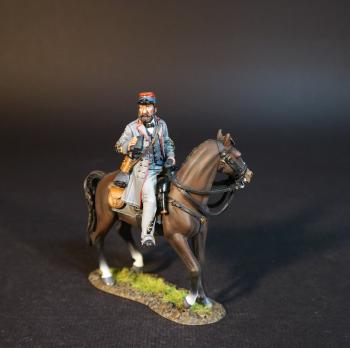 Image of Artillery Lieutenant, Confederate Artillery, The American Civil War, 1861-1865--single mounted figure