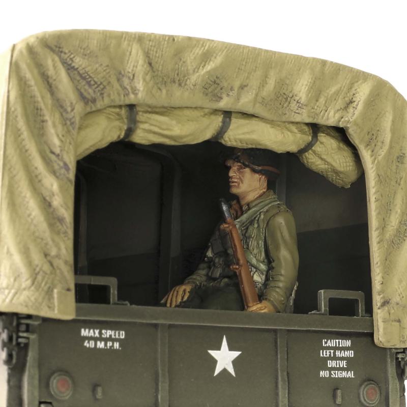 1/32 GMC CCKW 353B with 1609 Type cab, M37 ring, & sheet metal cab, U.S. 1st Infanty Division, LST ship ramp, Weymouth, May 1, 1944 -- TWO IN STOCK #13