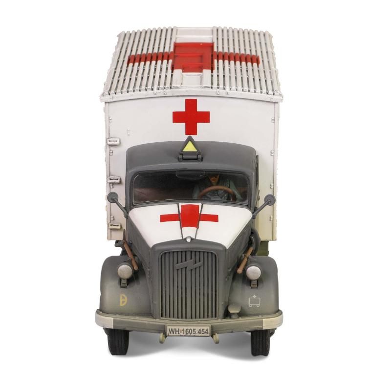 1/32 Opel-Blitz 3,6-6700A Kfz.305 Ambulance (white color rear cabin), WWII ambulance truck -- THREE IN STOCK! #15