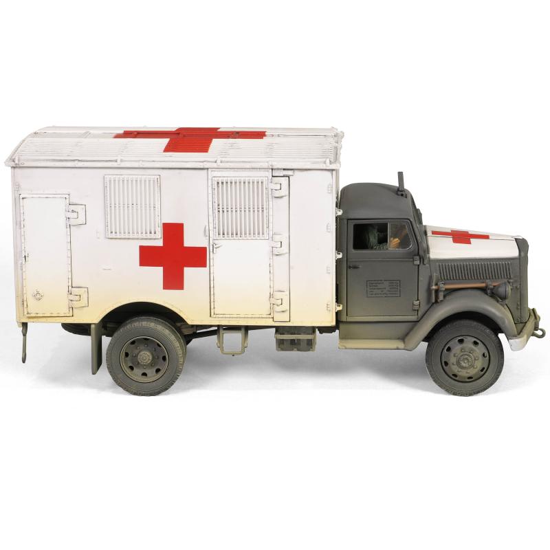 1/32 Opel-Blitz 3,6-6700A Kfz.305 Ambulance (white color rear cabin), WWII ambulance truck -- THREE IN STOCK! #5