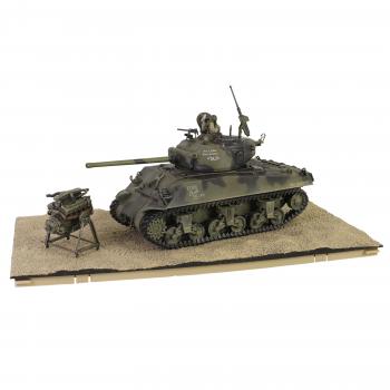 Image of 1/32 scale, U.S. medium tank Sherman M4A3 (76), VVSS  "Black Panthers", 761st Tank Battalion, Task Force Rhine, Germany 1945--AWAITING RESTOCK.