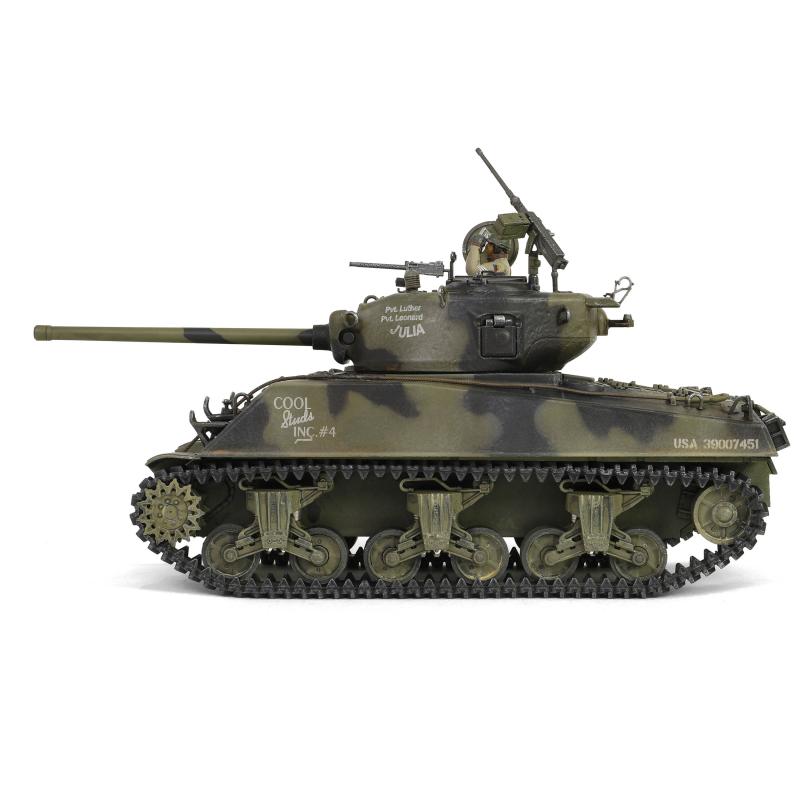 1/32 scale, U.S. medium tank Sherman M4A3 (76), VVSS  "Black Panthers", 761st Tank Battalion, Task Force Rhine, Germany 1945--AWAITING RESTOCK. #18