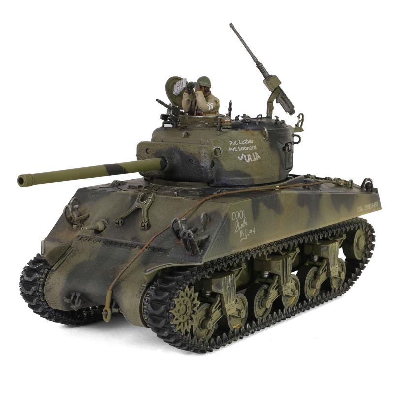 1/32 scale, U.S. medium tank Sherman M4A3 (76), VVSS  "Black Panthers", 761st Tank Battalion, Task Force Rhine, Germany 1945--AWAITING RESTOCK. #2