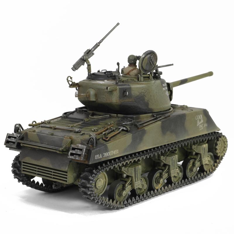 1/32 scale, U.S. medium tank Sherman M4A3 (76), VVSS  "Black Panthers", 761st Tank Battalion, Task Force Rhine, Germany 1945--AWAITING RESTOCK. #3