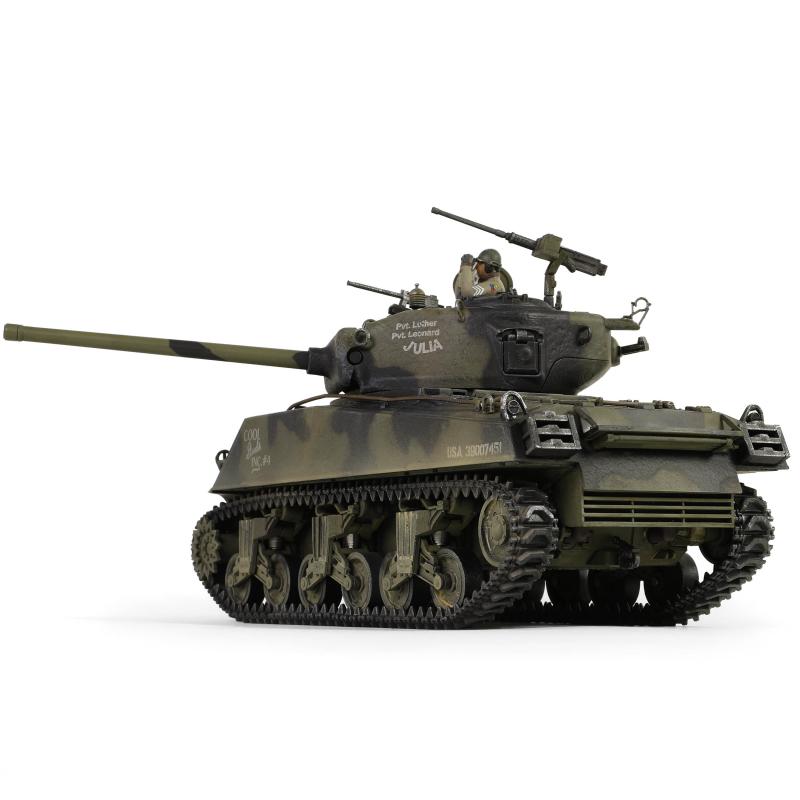 1/32 scale, U.S. medium tank Sherman M4A3 (76), VVSS  "Black Panthers", 761st Tank Battalion, Task Force Rhine, Germany 1945--AWAITING RESTOCK. #5