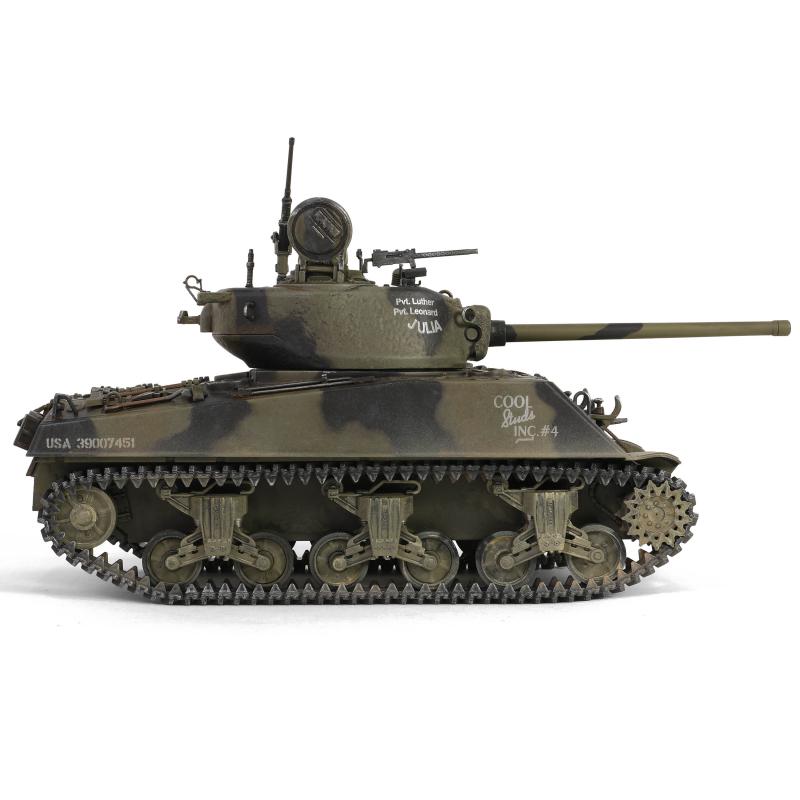 1/32 scale, U.S. medium tank Sherman M4A3 (76), VVSS  "Black Panthers", 761st Tank Battalion, Task Force Rhine, Germany 1945--AWAITING RESTOCK. #7