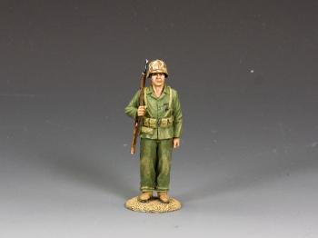 Image of Standing Marine--single figure with M1 Garand