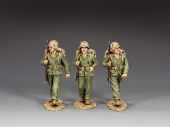 Image of Marching Marines--three figures with packs