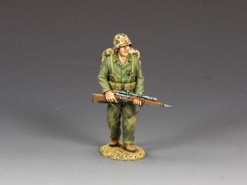 Image of Walking Marine Sniper--single figure with M1903A4 ‘Springfield’ Rifle and pack
