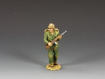 Image of Walking Marine Officer--single figure with pack