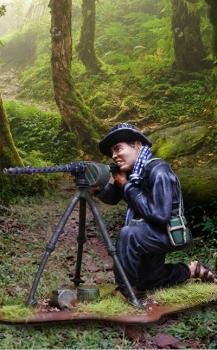 Image of Viet Cong Tunnel Rat Set MG Set--single figure kneeling firing tripod-mounted MG--TWO IN STOCK. Image of Viet Cong Tunnel Rat Set MG Set--single figure kneeling firing tripod-mounted MG--TWO IN STOCK.