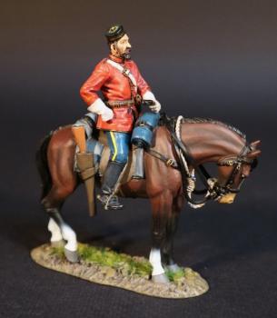 Image of Superintendent (Major) James Morrow Walsh, 1877, The North West Mounted Police, The March West, 1874, The Fur Trade--single mounted figure Image of Superintendent (Major) James Morrow Walsh, 1877, The North West Mounted Police, The March West, 1874, The Fur Trade--single mounted figure