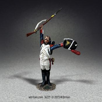 Image of “Vive L’Empereur!” Single Cheering French Imperial Guard--single figure