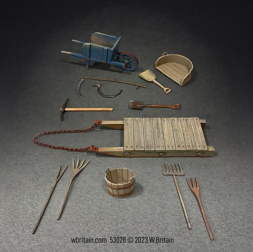 Farm Tools, 18th-19th Century, Set No.1--thirteen pieces #1