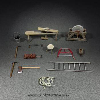 Image of Farm Tools, 18th-19th Century, Set No.2--thirteen pieces