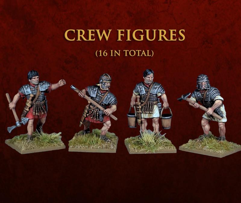 28mm Early Imperial Roman Bolt-Shooter--four bolt-throwers and sixteen crew figures (hard plastic miniatures)--FOUR IN STOCK. #4