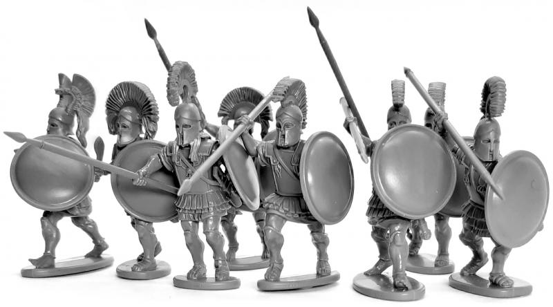 28mm Greek Hoplites--48 hard plastic multi-pose miniatures #4