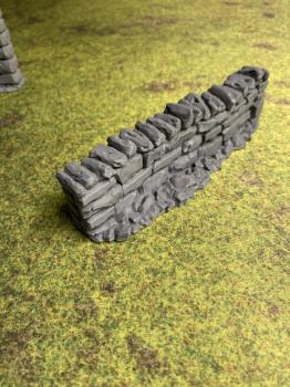 Image of 3D Print - 54mm Short Wall - 6" x 1 1/4" high 