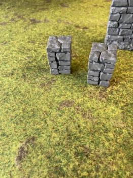 Image of 3D Print-54mm--Two Short Pillars/connectors--1" x 1.5" high