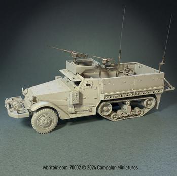 Image of U.S. M3A1 Half-Track--1/30 Scale Resin and Metal Kit; Unpainted, Unassembled